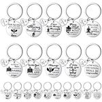 20 Pieces Christian Keychains for Women Bible Verse Keychain Christian Gift for Women Faith Religious Keychains for Women Men Christian Inspirational Keychains Easter Prayer Christian Keyring