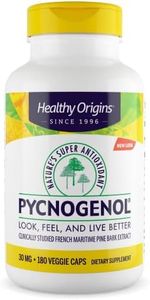 Healthy Origins Pycnogenol Veg Capsules, 30 mg, 180 Count