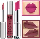 MI Fashion Made in India Lipstick Combo Offers 100% Veg Long Lasting - Light Chocolate Liquid Matte Lipstick, Rosy Pink Creamy Matte Lipstick