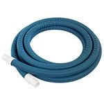 Pool Mate 510H Premium-Deluxe Blue/Black Spiral Wound Swimming Pool Vacuum Hose, 1-1/4" X 21'