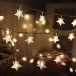 Twinkle Star Star String Lights, Plug in Fairy String Lights Waterproof, Extendable for Indoor, Outdoor, Wedding Party, Christmas Tree, New Year, Garden Decoration