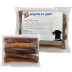 Express Pet Supplies 5 x 15cm (6-7") Inch Premium Extra Thick Bulls Pizzles Bully Dental Sticks Dog Treat Chews - 150g