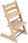 Stokke Tripp Trapp - Ergonomic Adjustable High Chair for Babies, Toddlers & Adults - Grow-with-Me Family Chair, Oak Natural