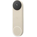 Google Nest Doorbell (Battery) - Wireless Doorbell Camera - Video Doorbell - Linen