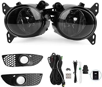 Remarkable Power FL7127-09/11-14 Mitsubishi Lancer Non-Evo Chrome Black Bezel Fog Light Kit