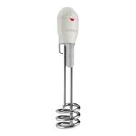 Havells Zeta 1500 watt Immersion Heater | ISI Mark Heavy Duty 3 Pin Moulded Plug, Touch Protection Cover | Waterproof, Heating Indicator, Nickel Plating, Warranty: 2 Year comprehensive |(Grey) Plastic