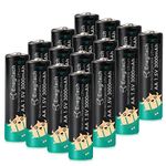 Enegitech AA Lithium Batteries, 1.5V Double A Disposable Battery for Blink Security Camera Doorbell Alarm System Flashlight Remote Control Toy (AA 16 Pack)