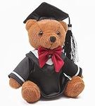 Plush Graduation Bear Doll, Stuffed Animal Plushie Doll, Soft Fluffy Friend Hugging Toy - Present for School Year (Bear)