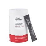 Kaya NUTRA+ Collagen Peptides 216g (Raspberry Flavour) - Hair & Nails support blend with WELLNEX™ Collagen, Glutathione, and Biotin | Promotes Healthy Hair Growth & Stronger Nails | Enhanced Absorption for Radiant Results