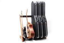 Ruach GR-2 Customisable 5 Way Multi Guitar Rack and Holder for Guitars and Cases - Mahogany