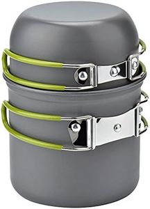 Cozyswan Pique-nique Camping Randonnée Pédestre Pot Pan Cookware Extérieur Casseroles de Cuisine 2 Pièces