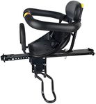 YouTeMei Kids Bike seat, Front Mounted Bike Seat for Adult Bike,Safety Carrier with Cushion Armrest for Kids, Back Rest Foot Pedals,for 1-6years Old