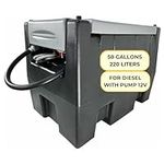 Portable Fuel Tank with Pump for Di
