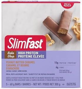 SlimFast Bake Shop Meal Replacement Bars, Peanut Butter Caramel, 300g