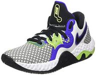 Nike Unisex Adult Renew Elevate II White/Volt/Indigo Burst/Black Three Quarter HIGH (CW3406-101), 10 UK Men/ 7 UK Women