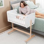 Comfy Cubs Wooden Bedside Bassinet 