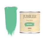 Guild Lane Jubilee Furniture Paint – Upcycle & Transform Wood, Metal & Glass – Soft Sheen Finish for Indoor & Outdoor – Durable & Easy to Apply Multi-Surface Paint (Verdigris, Green, 250ml)