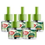 Happy Nights Herbal Mosquito Repellent Liquid Refill, Mama’s Choice Herbal Repellent, 45ml Oil based Mosquito Repellent Prevents Mosquitoes| Prevent from Mosquito | The Best & Natural Mosquito Repellent for Babies| Liquid Mosquito Refill Pack of 5