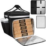 Wigojoy Food Delivery Backpack, Expandable Delivery Backpacks for Hot/Cold with Reflective Strips and Cup Holder. Bike Delivery Bag Backpack Suitable for Uber Eats, DoorDash, and Camping