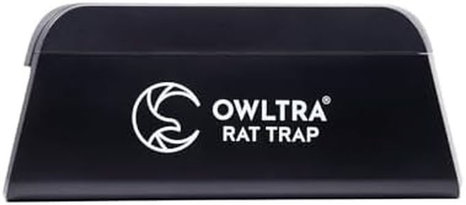 OWLTRA OW-1 Indoor Electric Rat Trap, Instant Kill Rodent Zapper with Pet Safe Trigger, Black, Large