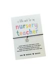 Nursery teacher gift | Nursery teacher wish string bracelet