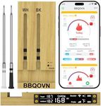 Btclink WiFi Wireless Meat Thermometer Unlimited Range 7 NIST Certified Accuracy Sensors Sub-1G(10X Stronger Than Bluetooth) APP&Magnetic Smart Digital Base for BBQ,Oven,Smoker,Grill