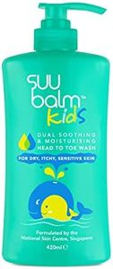 Suu Balm Kids - Soothing Moisturiser Cream Body Wash - Eczema, Psoriasis, Dry, Sensitive Skin Treatment (420ml) 420 ml (Pack of 1)