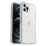 OtterBox iPhone 12 & iPhone 12 Pro Symmetry Series Case - Stardust (Silver Flake/Clear), Ultra-Sleek, Wireless Charging Compatible, Raised Edges Protect Camera & Screen