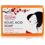 Geisha, Kojic Acid Soap - 7 oz / 200g - BIG SIZE Skin Brightening Bar