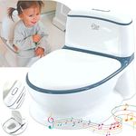 Pote Plus - My First WC Potty with Lights and Sounds (Slate Blue) - Mother & Baby Award Gold Winner 2023 for Best Potty Training Product…