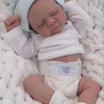 Zero Pam Realistic Reborn Toddler Dolls Vinyl Full Body Boy, 18 Inch Real Life Baby Boy Dolls Sleeping Reborn Baby Doll Full Vinyl Soft Body Newborn Bebe Doll with A Belly Button for Kids 3+