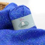 GentleBliss Soft Baby Yarn for Crocheting, 8 Skeins, 880Yds/400G, Free Patterns - Acrylic Baby Blanket Yarn for Knitting - Light Worsted 3 DK Weight - Royal Blue