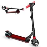 Electric Scooter for Children from Ages 6-12 Years, 6.5'' Foldable Kids Electric Scooters Max 14km/h, 130 W Motor, 8 Miles of Range, Colourful Lights, LED Display, Lightweight Kids E Scooter (Black)