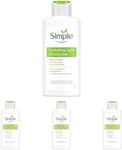 Simple Kind to Skin Hydrating Light Moisturiser Skin Care Product with Pro-Vitamins B5 and E for 12-Hour Moisturisation 125 ml (Pack of 4)