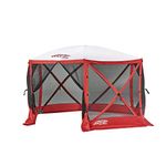 Clam 14200 Escape Screen Shelter, Red/White