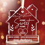 NewEleven House Warming Gifts New Home, New Home Ornament 2025, New Home Gift Ideas Decor- Welcome Home Gifts, Housewarming Gifts New Home, Best Housewarming Gifts 2025 - Glass Ornament