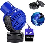 EXLECO Wavemaker Aquarium Flow Pump 6000 L/H 8 Watt Circulation Pump Wave Pump JVP-131 WAVE MAKER 360° Swivelling for 80~100 cm Freshwater and Saltwater Aquariums