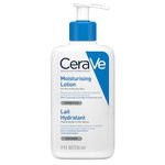 CeraVe Moisturising Lotion, with hyaluronic acid and 3 essential ceramides, Daily Face & Body Moisturiser for Dry to Very Dry Skin (Packaging may vary) 236 ml (Pack of 1)