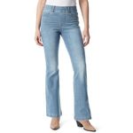 Gloria Vanderbilt Women's Shape Effect Pull on High Rise Flare Jean, Sonoma Valley - Whiskers, 14