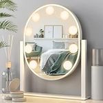 EAPUDUN Oval Vanity Mirror with Lig