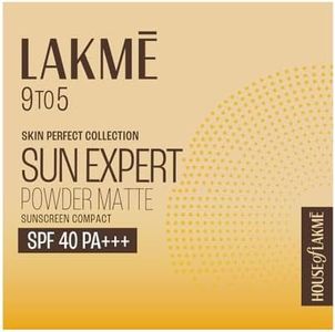 LAKMÉ Sun Expert Ultra Matte Spf 40 Pa+++ Compact, Non Greasy Non Sticky, For Indian All Skin Type, Gives Even-Tone Complexion, 7 G