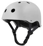 Tourdarson Skateboard Helmet Impact Resistance Ventilation for Youth & Adult (White, Medium)