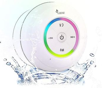 LEICKE Altoparlante Bluetooth DJ Roxxx Shower | Altoparlante doccia impermeabile con ventosa, altoparlante wireless portatile compatibile con Siri (iOS) Apple Home Kit e Google Assistant