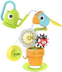 Yookidoo Watering Can Baby Bath Toy (Ages 1-3) Spinning Lady Bug & Tipping Bird Toy with 3 Moving Pieces - Attaches to Tub Wall for Easy Toy Holder and Storage