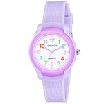 CAVIOT Silicone Unisex Kids Series Analogue Watch For Boys And Girls (Purple)