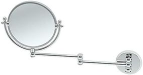 Gatco 1411 Wall Mount Mirror with 14-Inch Swing Arm Extents, Chrome