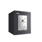 Ozone 78 Litres Anti-Burglary Security Safe with Manual Lock - Safe Box Steel Construction - Ideal for Storage of Cash, Jewellery and More, (Black Structure Matt) (Manual)