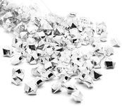 Royal Imports Acrylic Gems Ice Crystal Rocks for Vase Fillers, Party Table Scatter, Wedding, Photography, Party Decoration, Crafts, 3 LBS (Approx 580-600 gems) - Silver