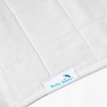 BROLLY SHEET - Bed Pad - With Wings - Double Bed Pad - 100% Cotton Sleep Surface - White - Size: 137 x 95cm