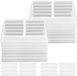 Newtay 16 Sets Tray Dividers Compatible with Harvest Right Freeze Dryer Trays Accessories- Fits Medium Trays (White)